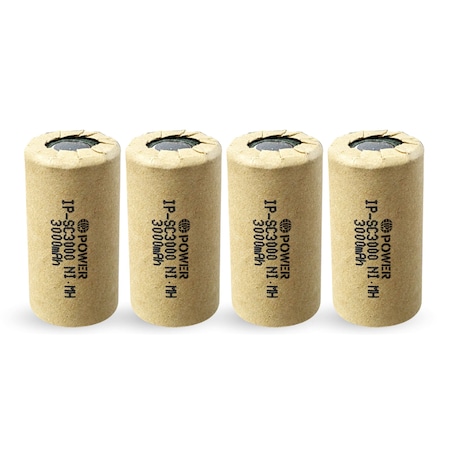 Ip Power High Rate Sub C Ni-Mh 3000mAh - 4PK IP-NH-SC-3000-FT-4